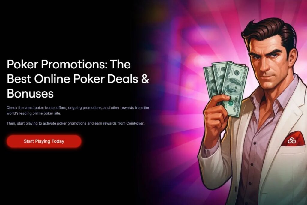 CoinPoker crypto casino money dollars Promo