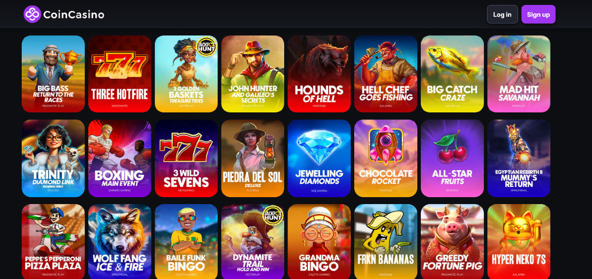 Kripto kaszinók - CoinCasino