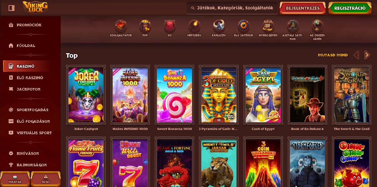 Legjobb online kaszinók - Viking Luck
