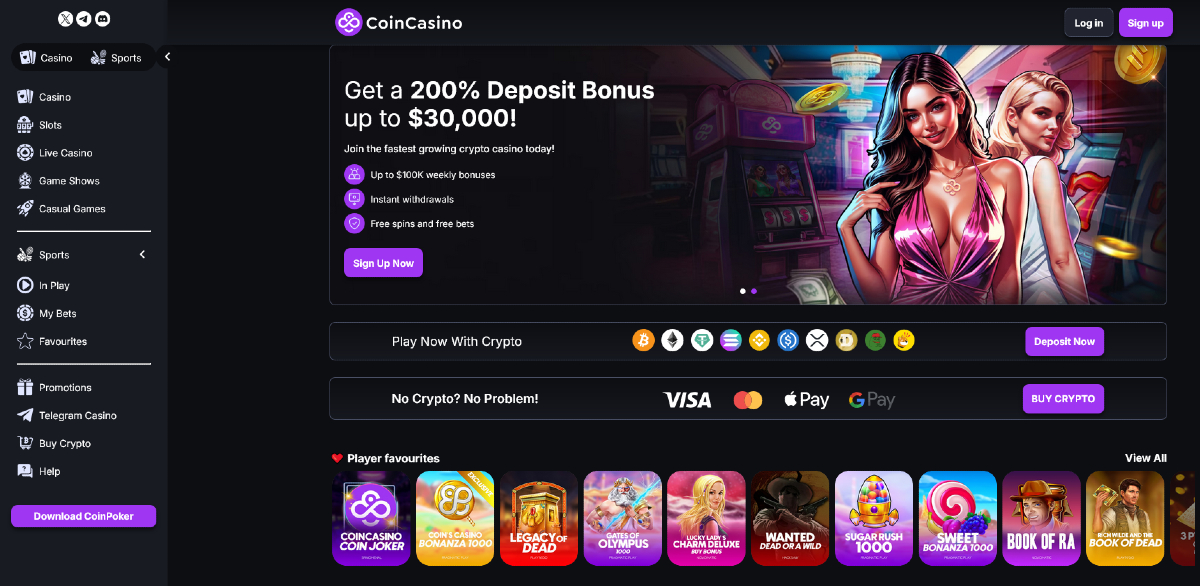 Ethereum Kaszinó - CoinCasino