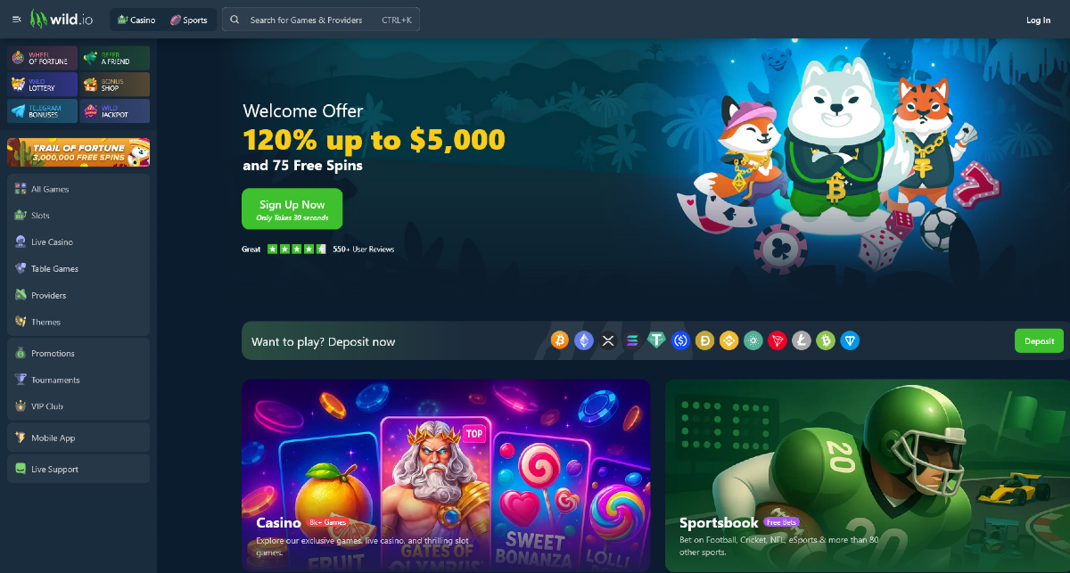 Ethereum Kaszinó - Wild.io