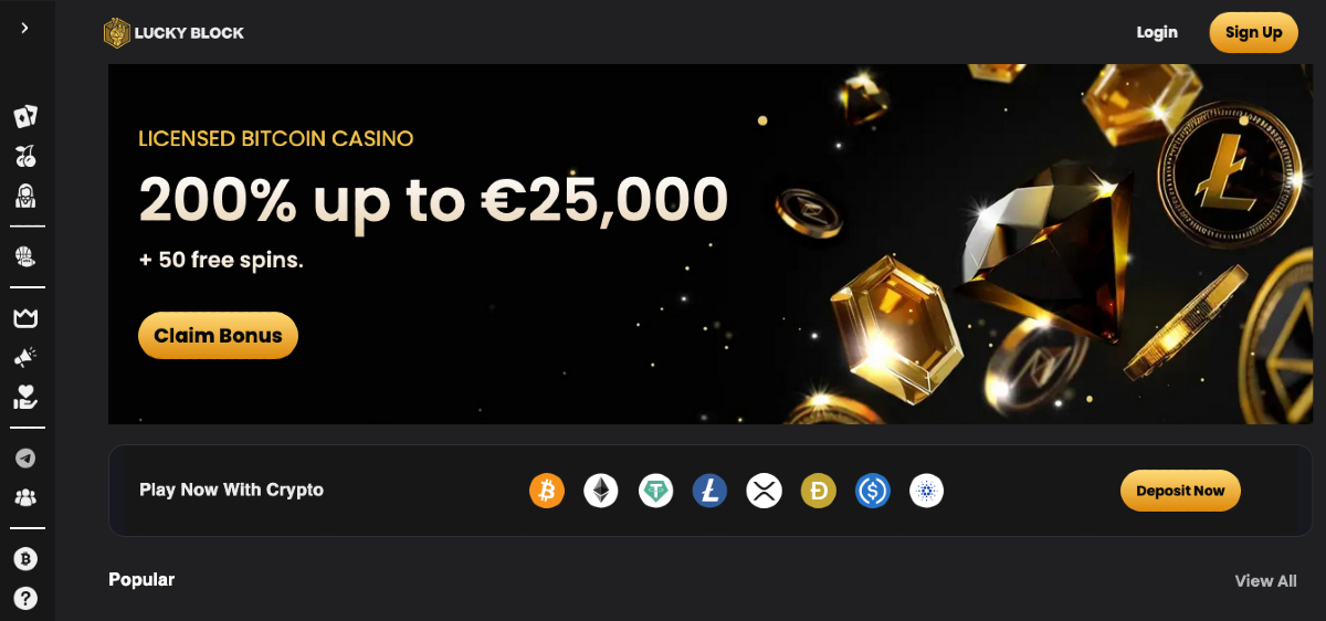 Lucky Block vélemények Üdvözlő bónusz