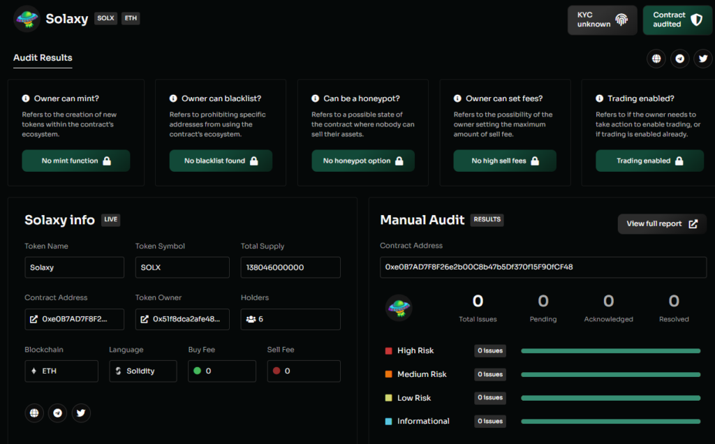 solaxy audit