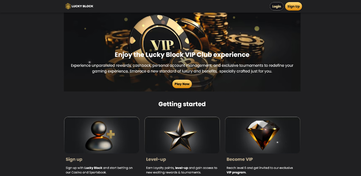 Befizetés nélküli bónusz - Lucky Block