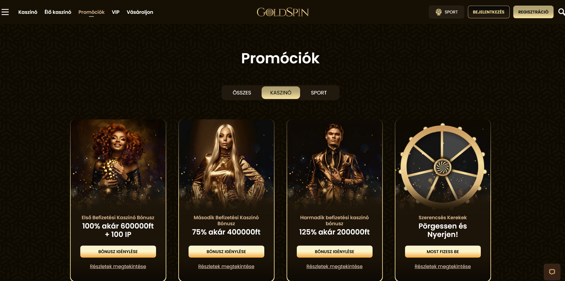 Befizetés nélküli bónusz ajánlatok - Goldspin