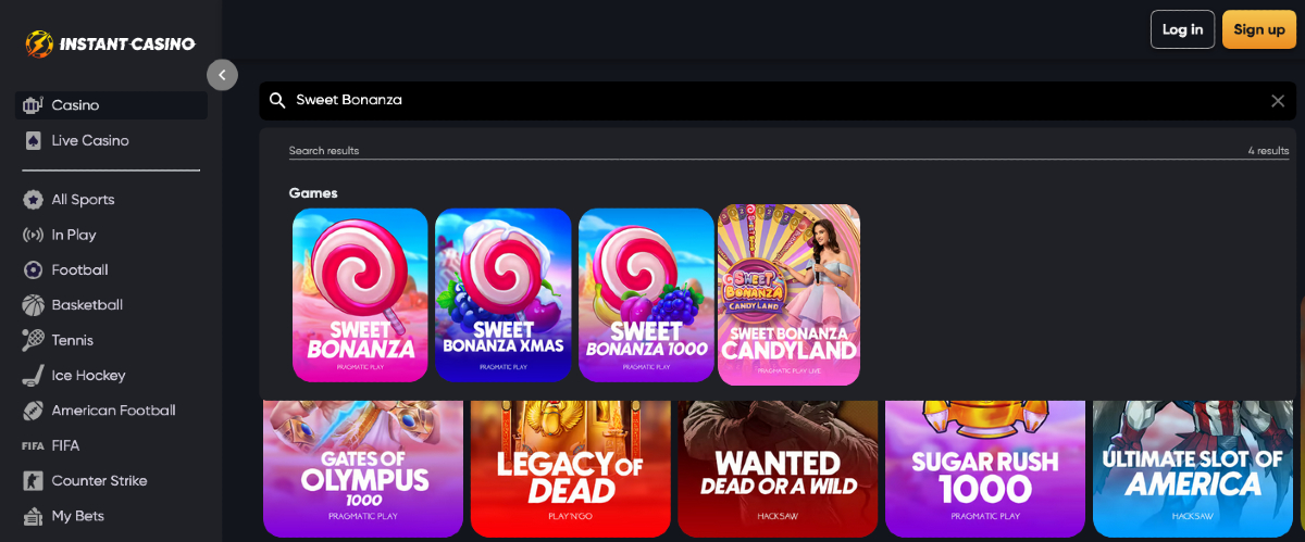 Sweet Bonanza vélemények - Instant Casino