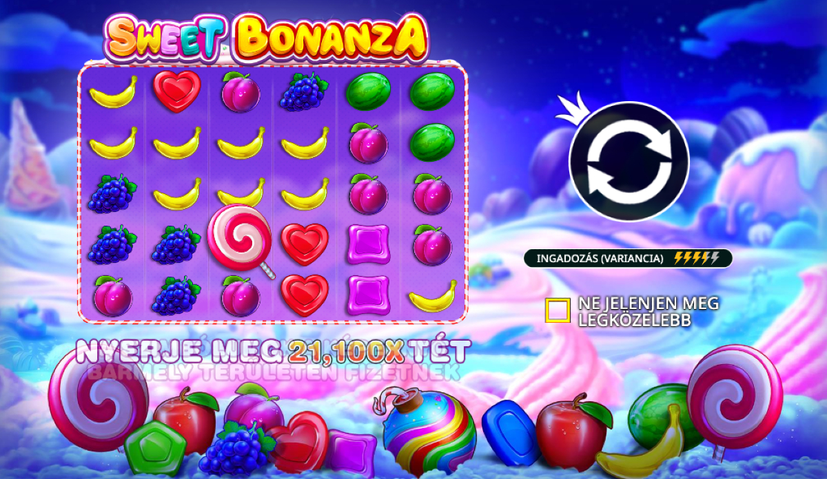 Sweet Bonanza vélemények - játék 