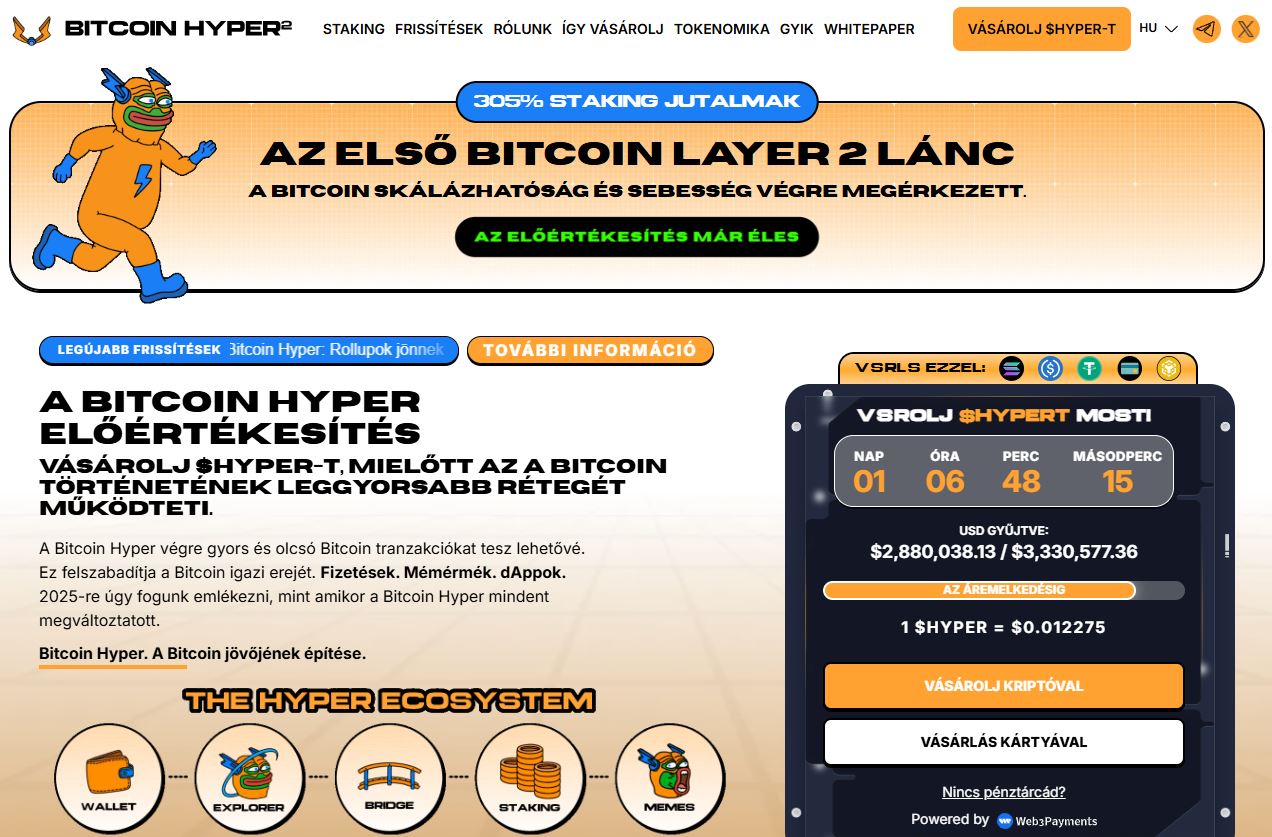 Bitcoin Hyper mem erme nyito