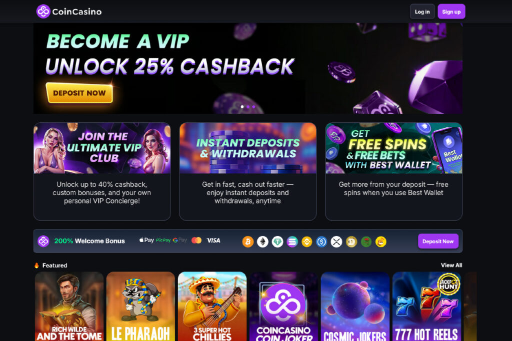 CoinCasino vélemények 2025