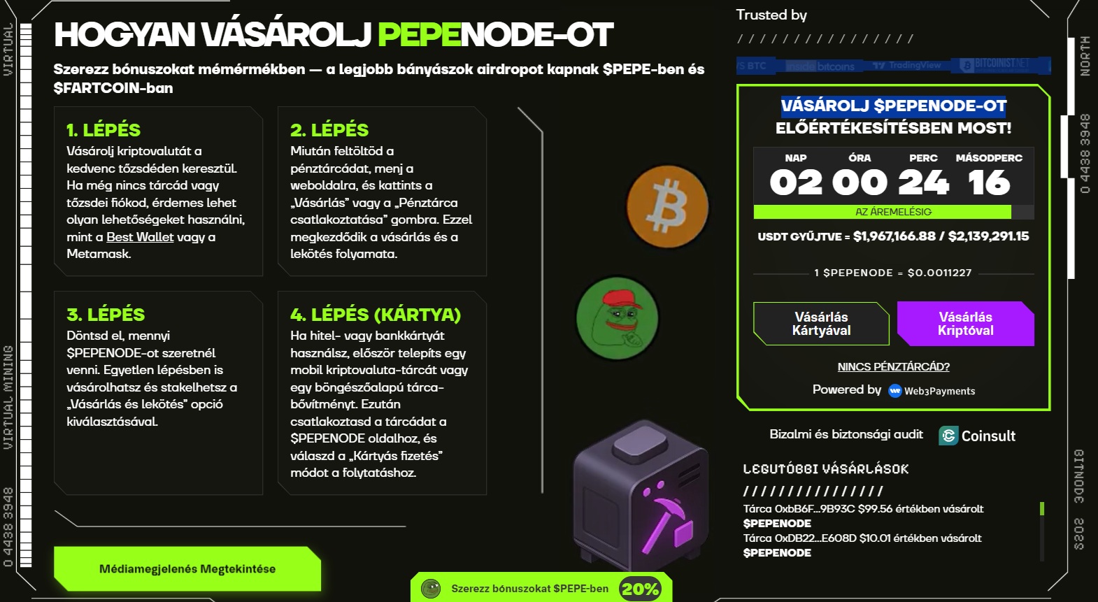 pepenode vasarlas