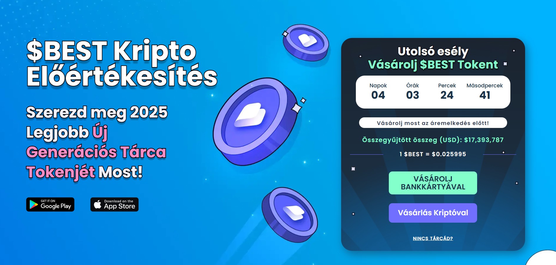 Best Wallet előértékesítés