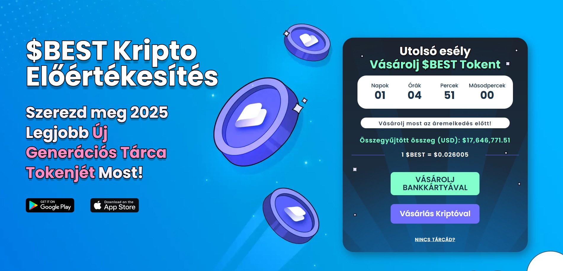 Best Wallet előértékesítés