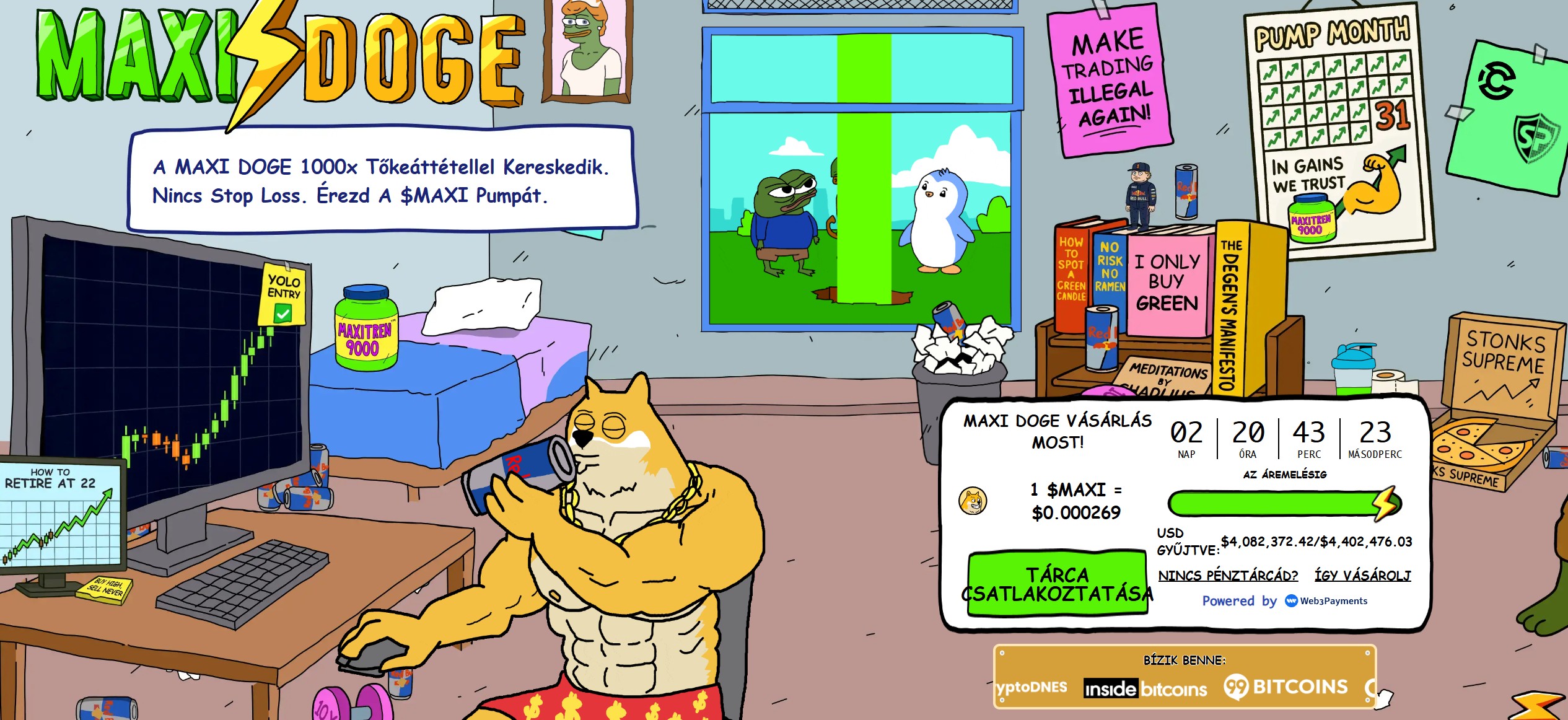 Maxi Doge új mém érmék