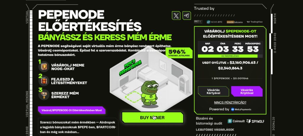 PEPENODE mém érmék
