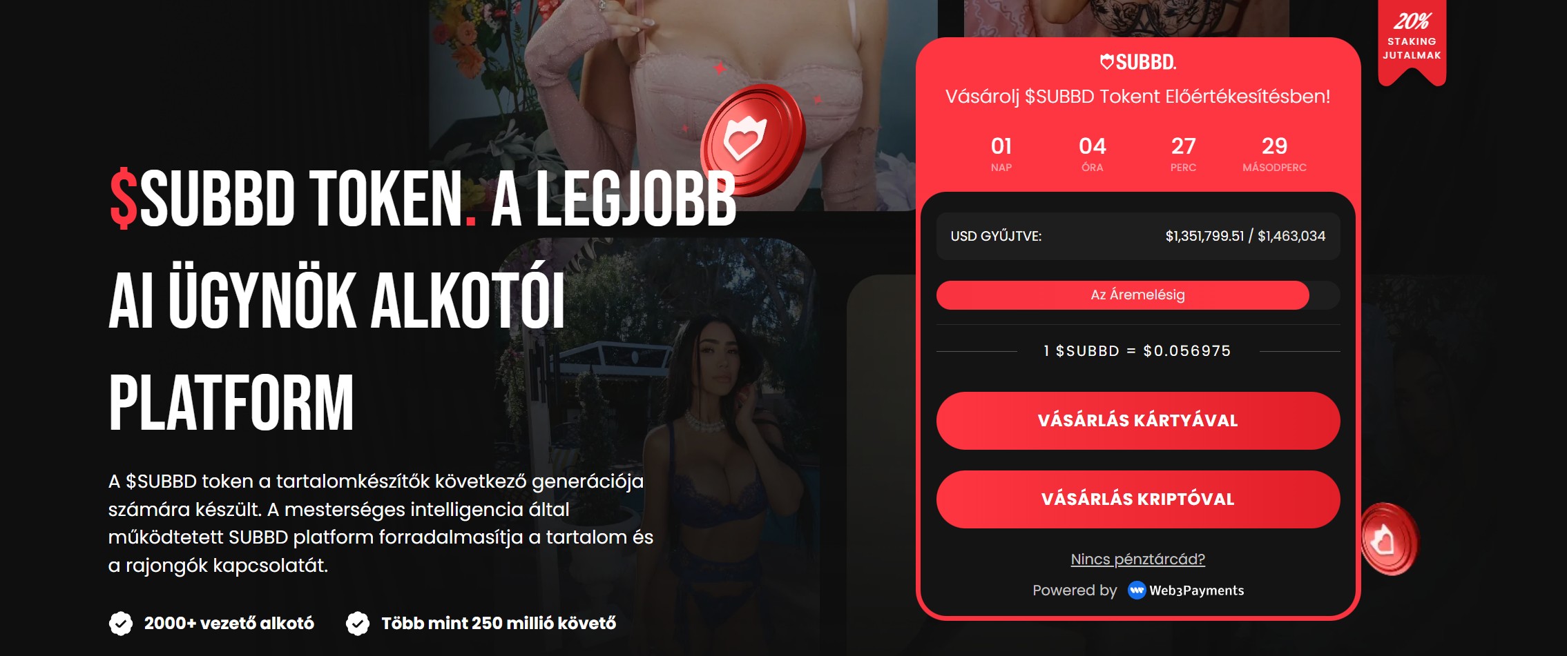 SUBBD előértékesítés