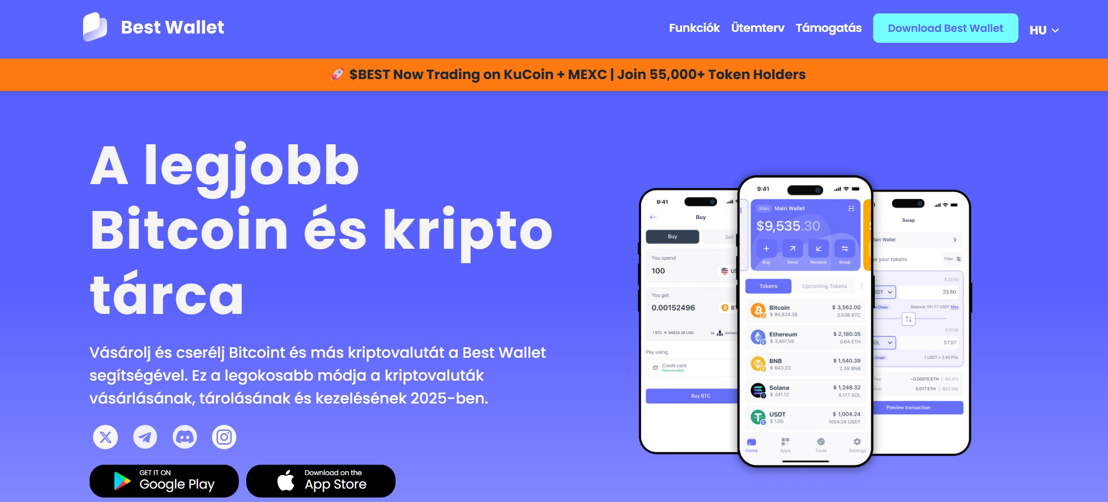 Best Wallet főoldal