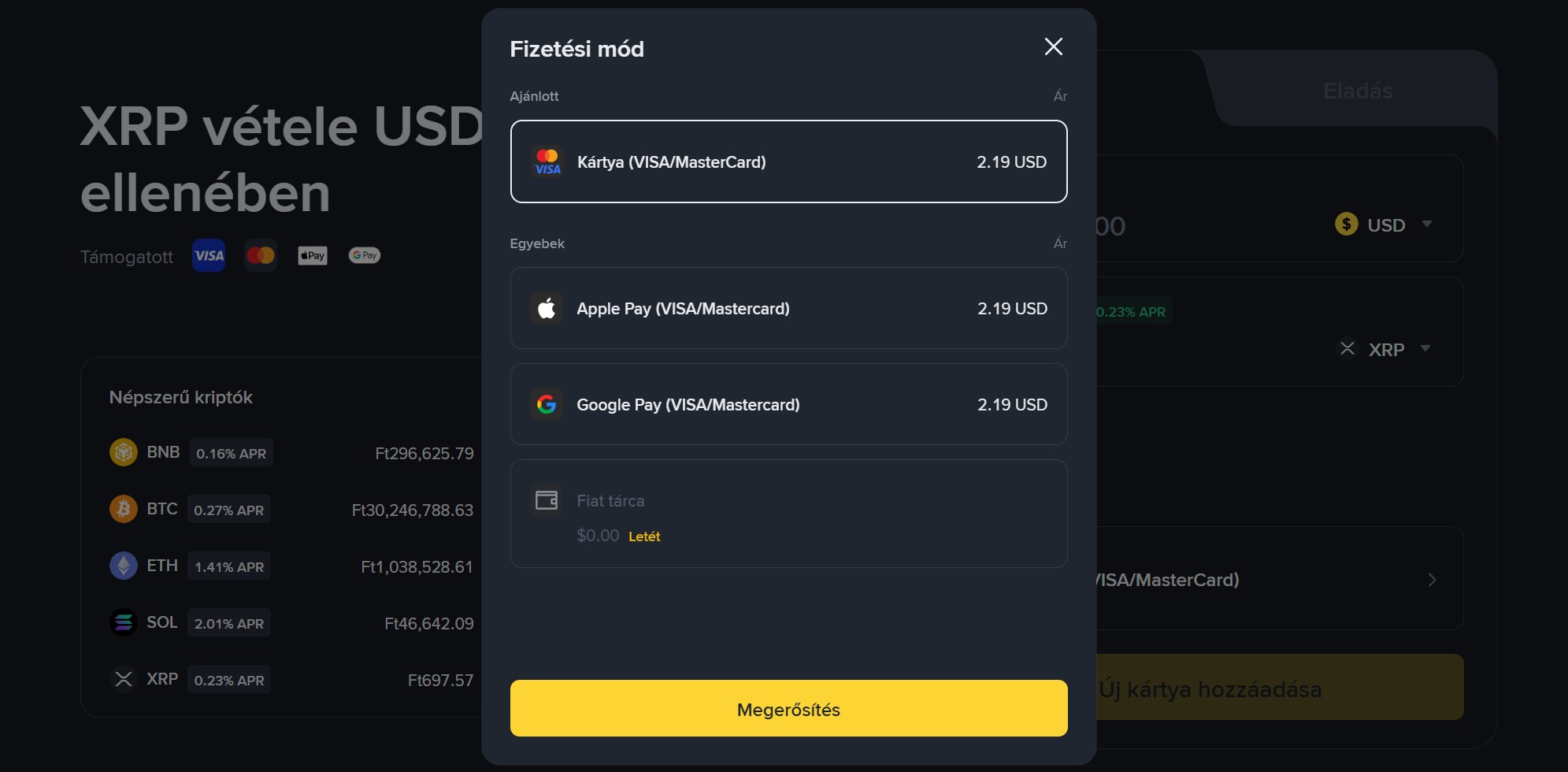 XRP vásárlás Magyarországon – Útmutató lépésről lépésre