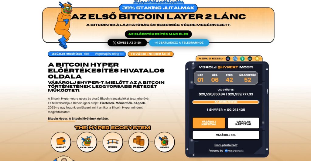 Bitcoin hyper előértékesítés