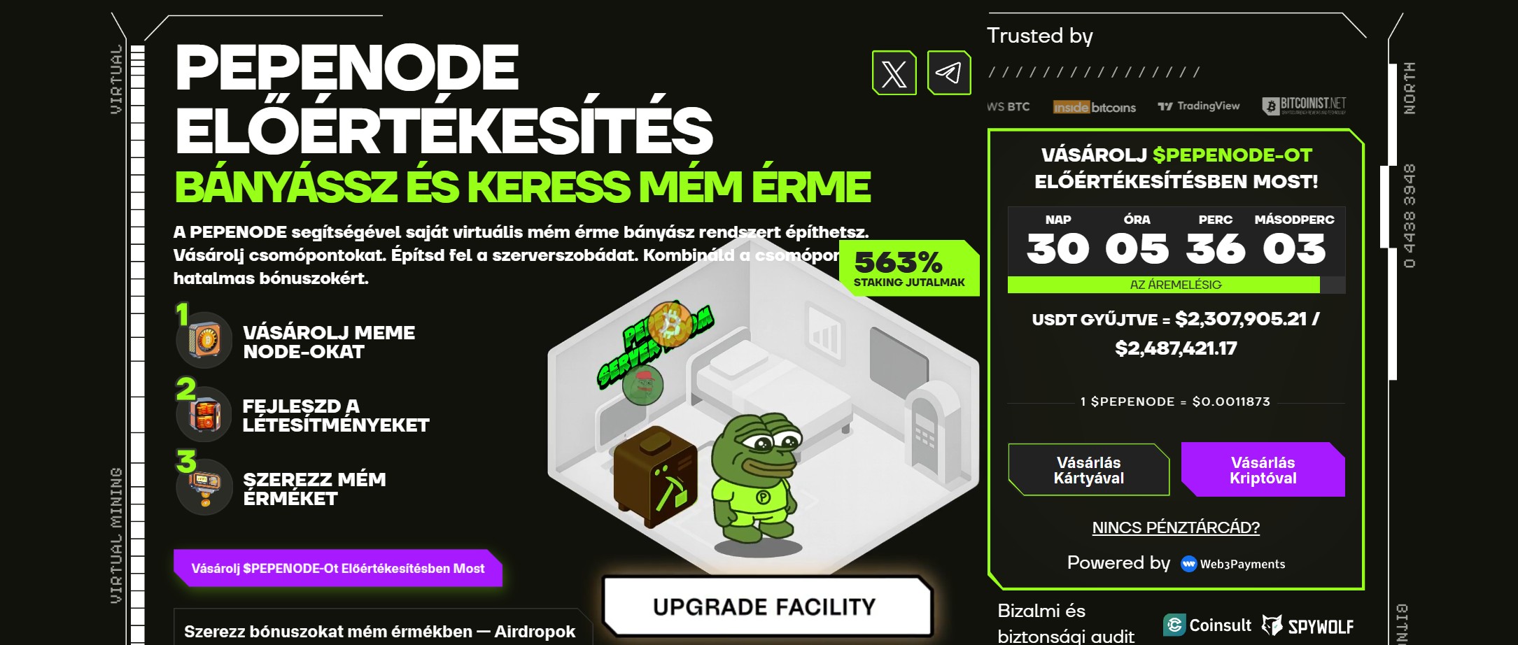 PEPENODE előértékesítés