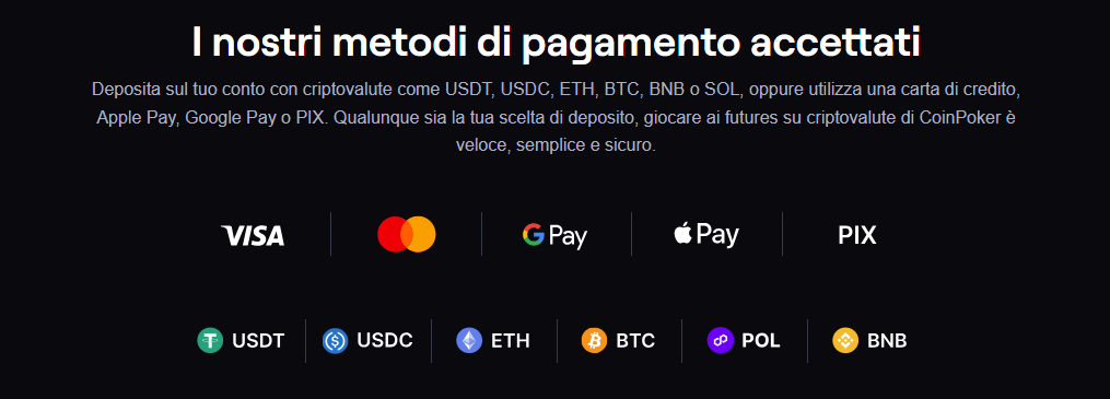 coinfutures - metodi di pagamento