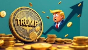 トークンアンロックの売り圧力の中で上昇するTRUMPミームコインのイメージ