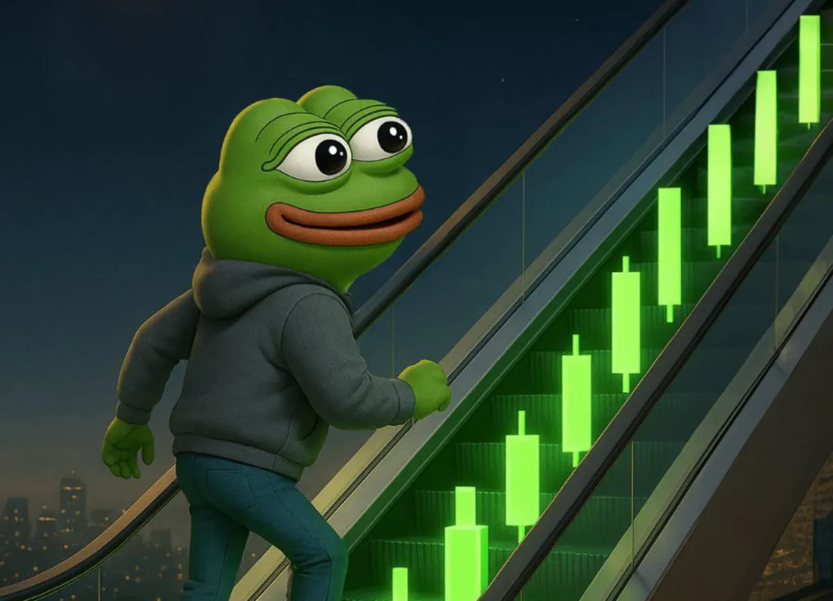 ぺぺコイン（PEPE）とチャート型の階段