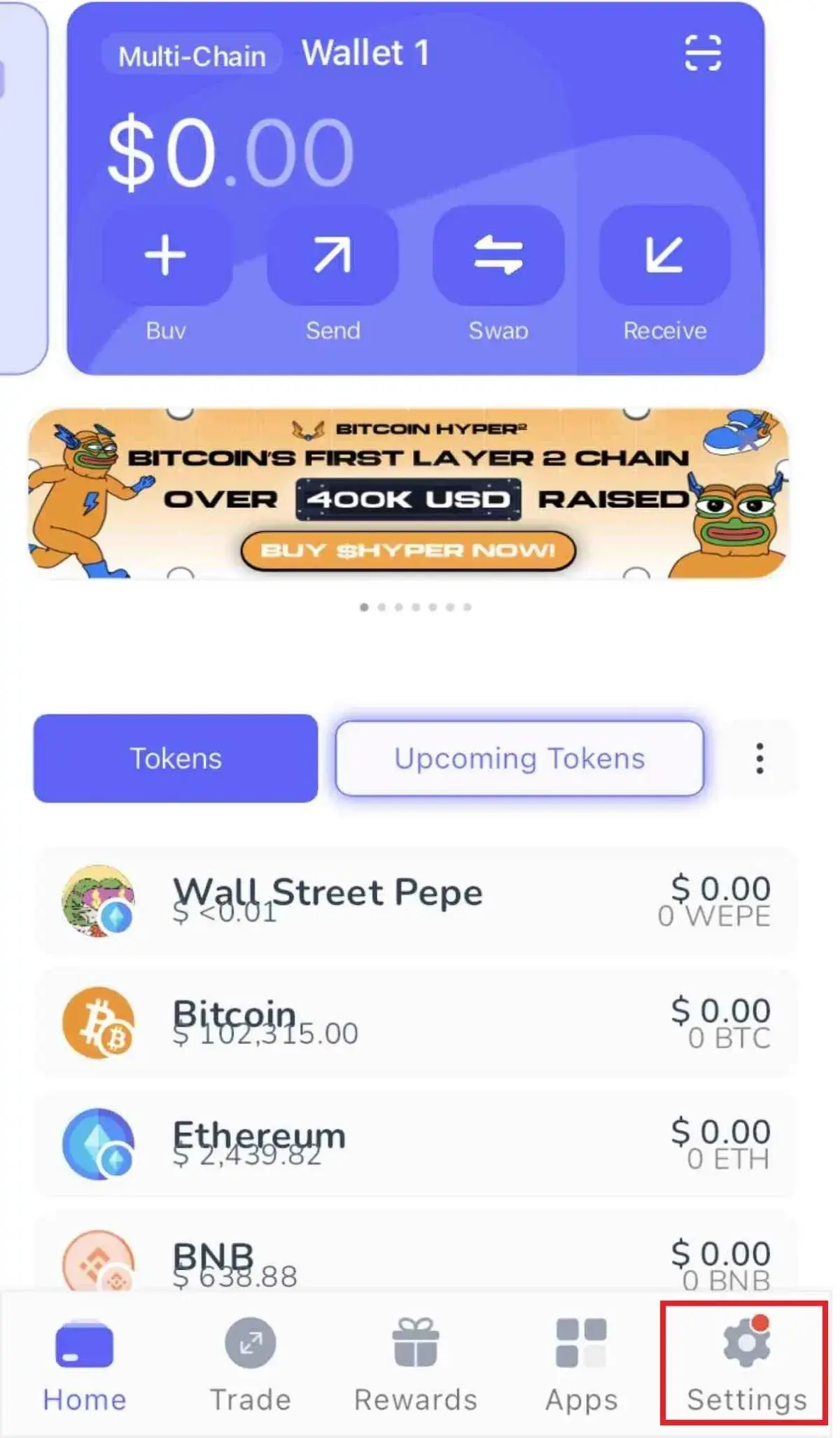 BestWallet2FA画面①