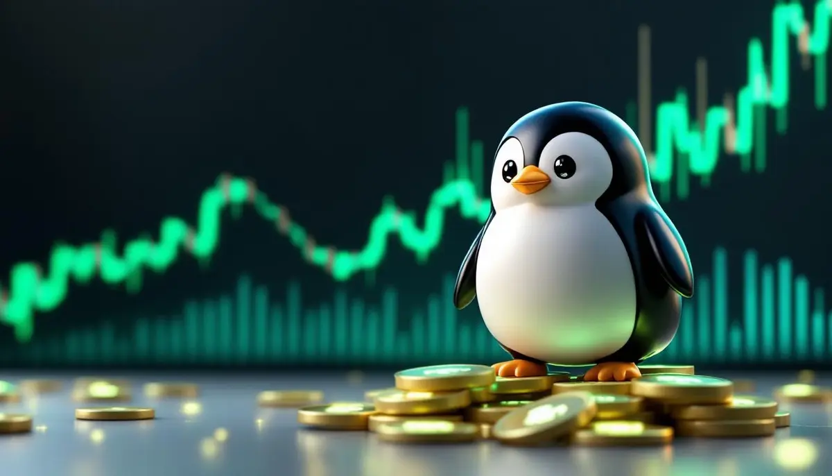 取引高319%増ミームコインPENGU、ETF申請が追い風か