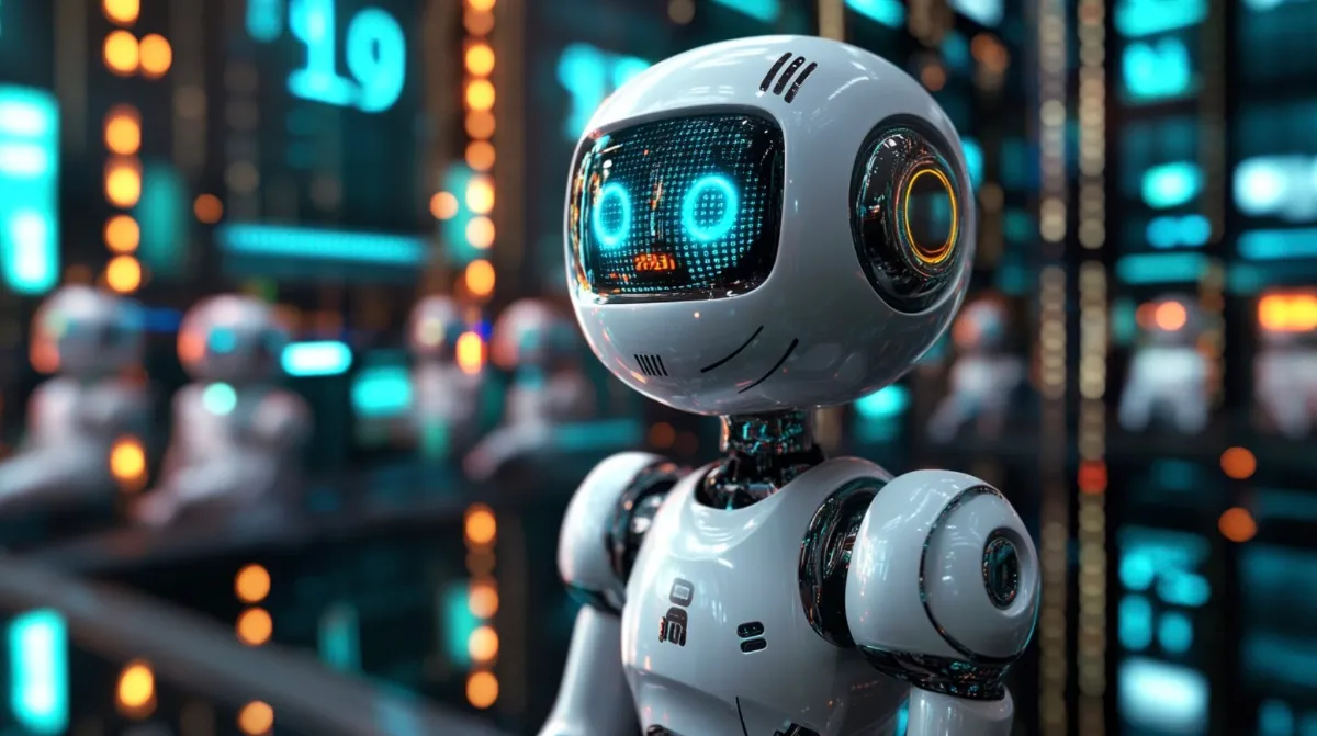 物思いに耽るAIロボット