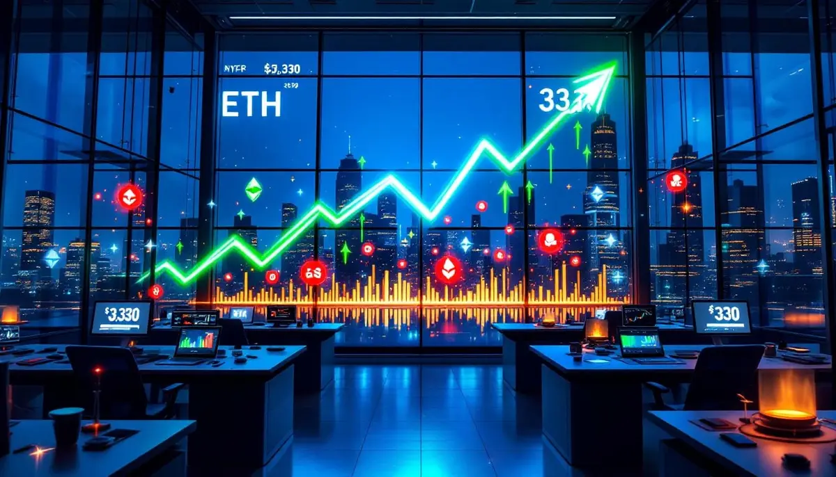 イーサリアム9%急騰、仮想通貨おすすめ市場の次なる主役か