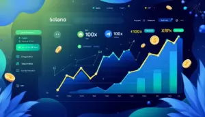 Solanaブロックチェーン上で高速取引を行う新しい仮想通貨ボットのイメージ