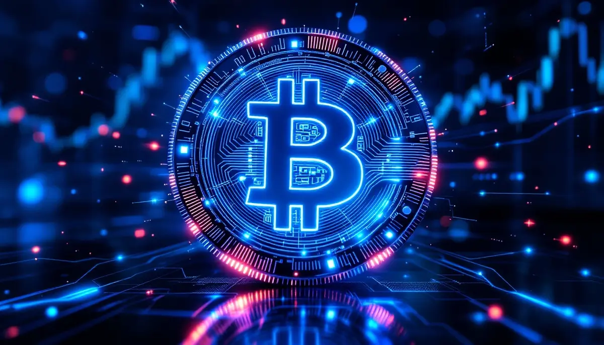 アルトコイン市場で注目されるBitcoin Hyperを象徴する未来的なデジタルコインのイメージ