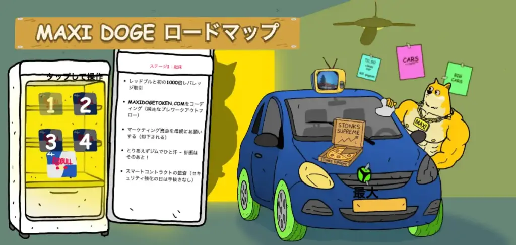 仮想通貨プレセール銘柄MaxiDoge