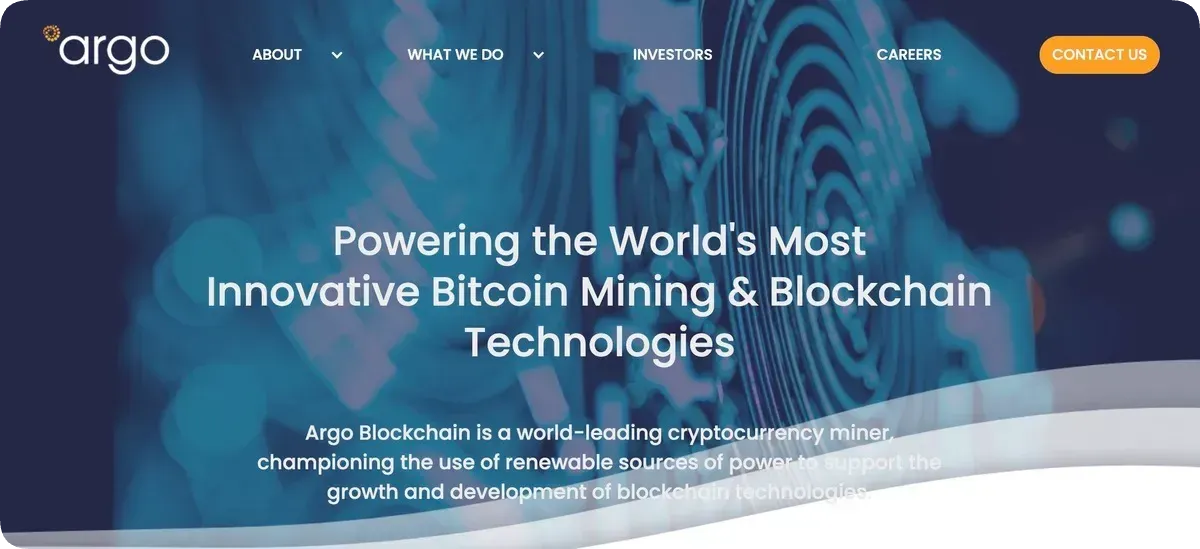 Argo Blockchain公式サイト