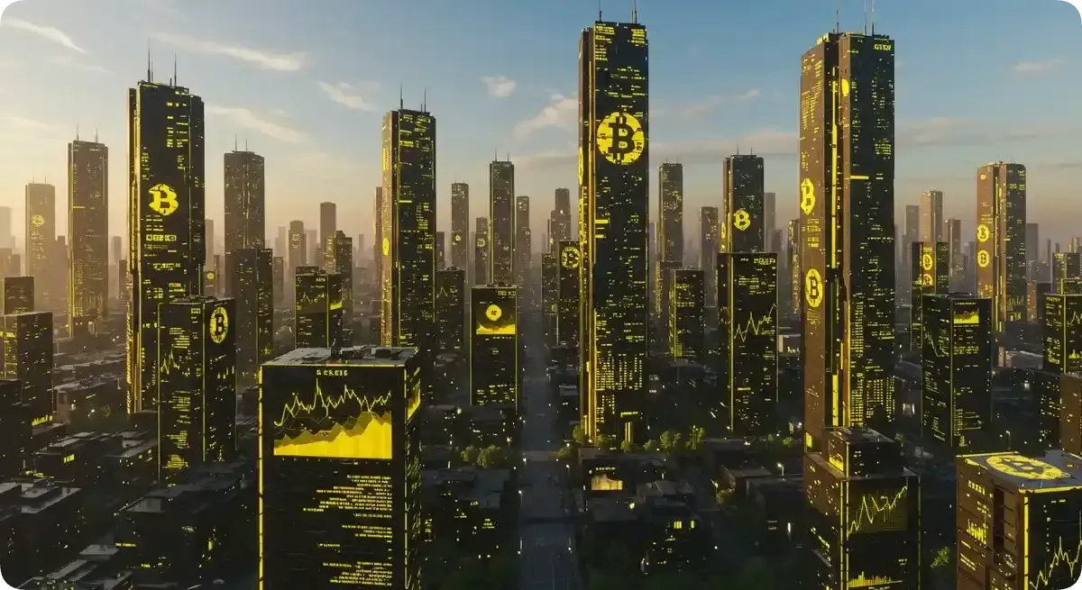 仮想通貨が照らす未来都市