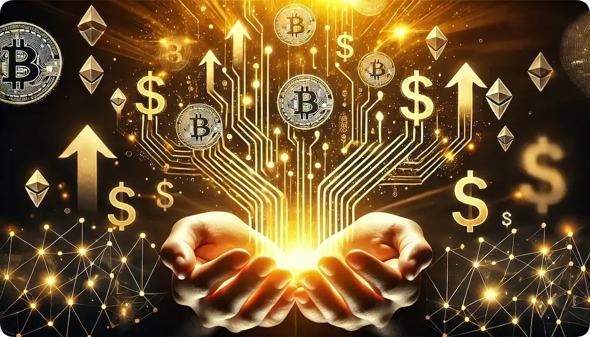 ブロックチェーン接続を手に持ち、受動的収入が流れる