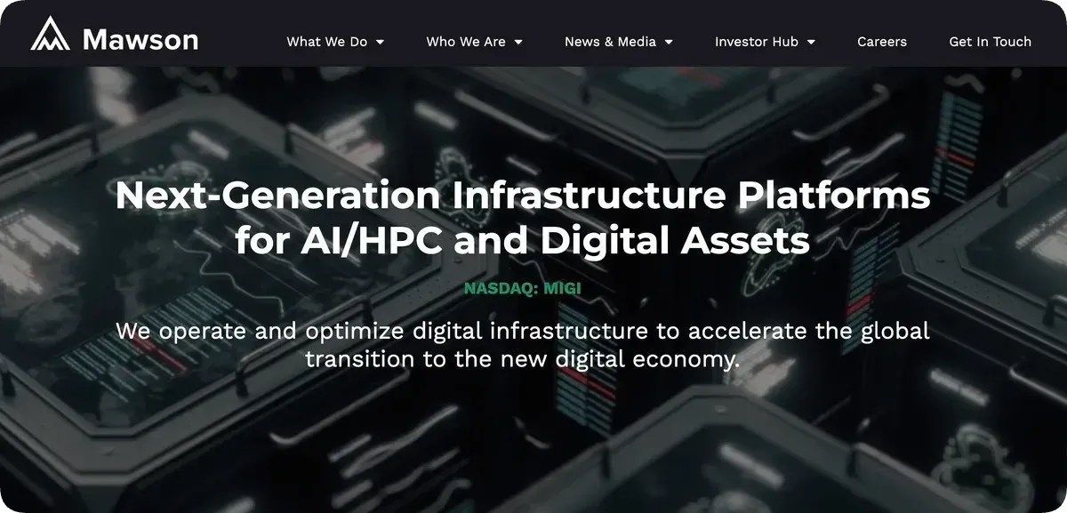 Mawson Infrastructure Group公式サイト