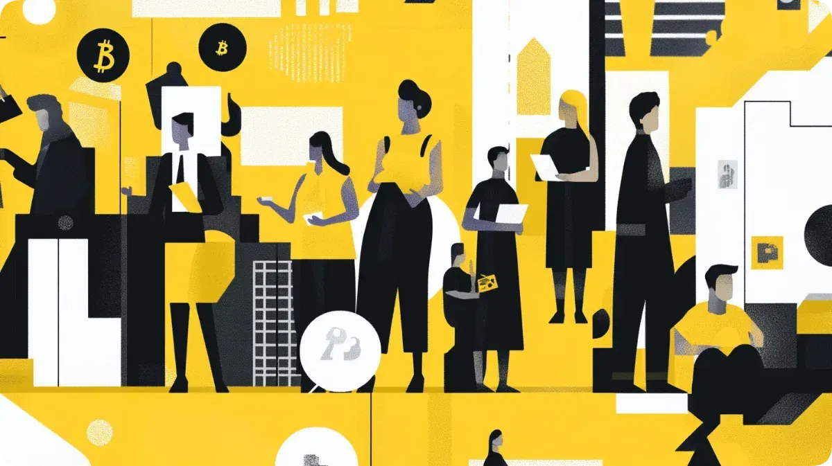 ミームコインと人々のイメージ