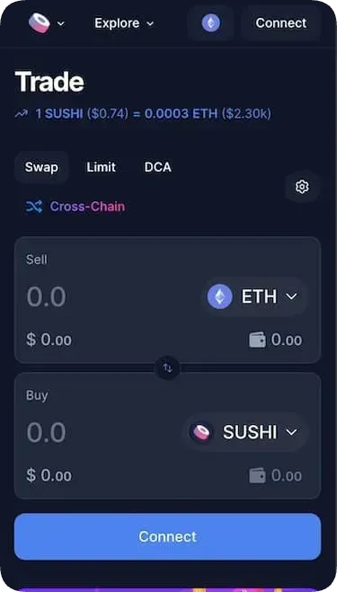 SushiSwap公式サイト