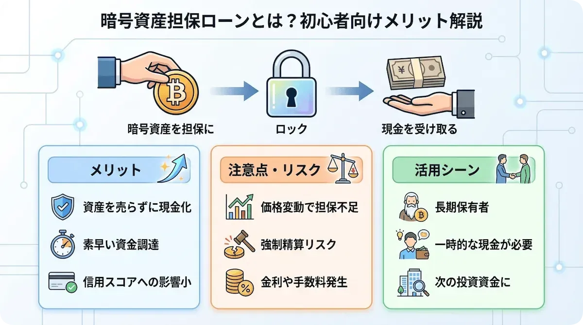 暗号資産担保ローンの特徴や金利を各社比較しつつ徹底解説