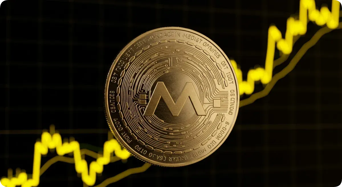 モナコイン価格上昇を象徴する仮想通貨コインとチャート