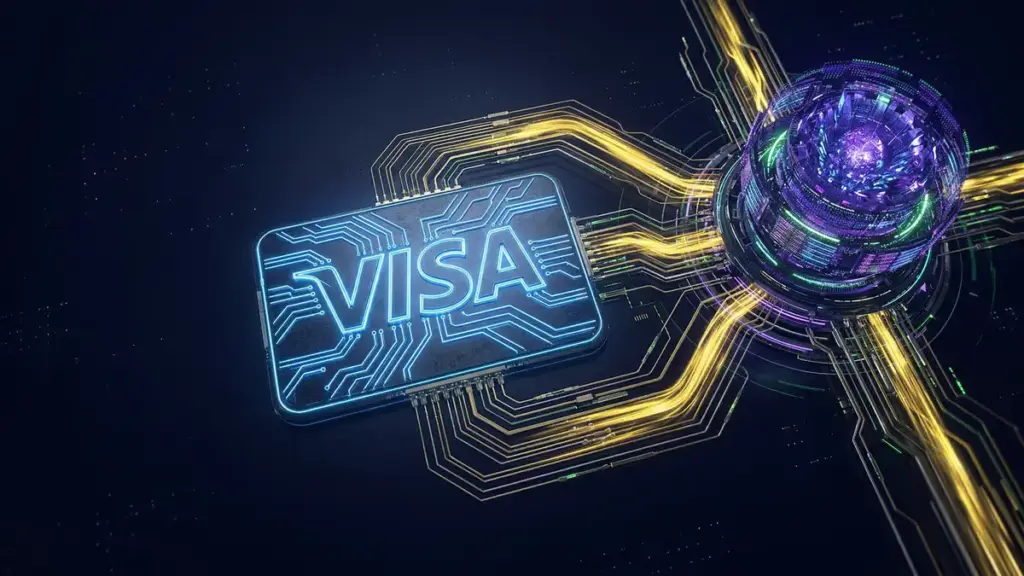 VisaのAIエージェント向け自律決済ツールを象徴する画像