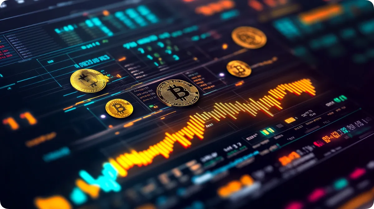 バイナリーオプションで仮想通貨(ビットコイン)を取引するイメージ