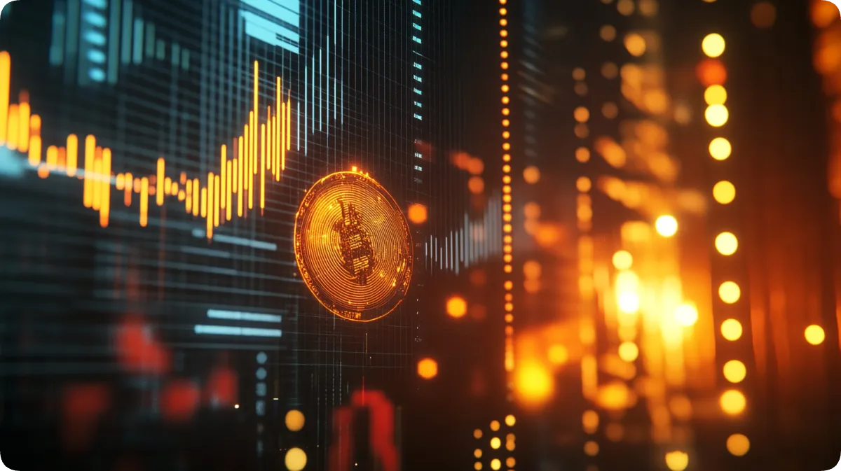 バイナリーオプションで仮想通貨(ビットコイン)を取引するイメージ