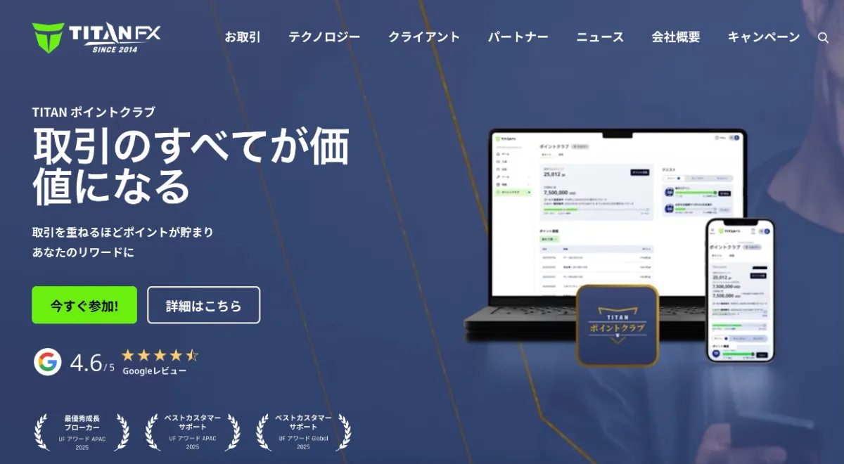 TitanFX公式サイト