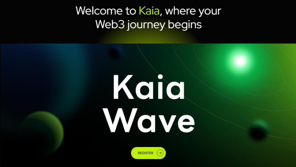 클레이튼 kaia 공식 사이트 내 스크린샷 코인베이스 상장 예정 코인
