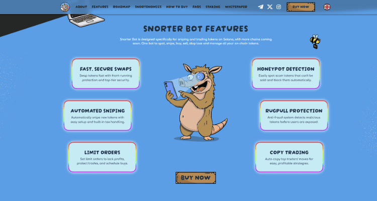 3. Snorter Bot (SNORT): Telegram + Solana = greitis + galimybės