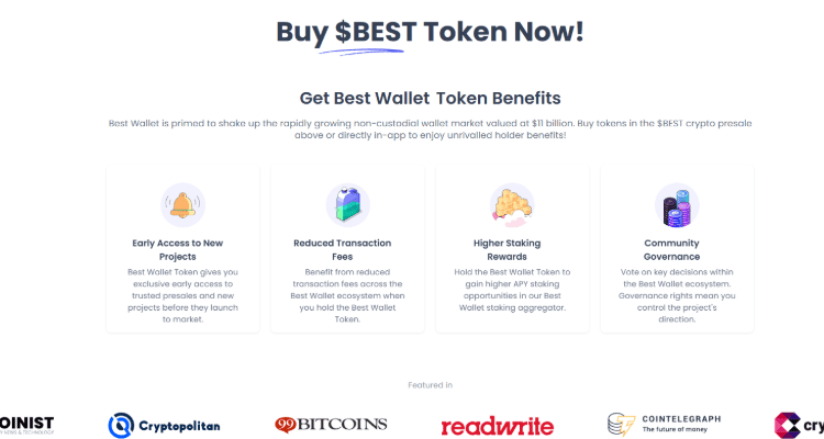 4. Best Wallet Token ($BEST) – naujos kartos Web3 piniginė su panaudojimu