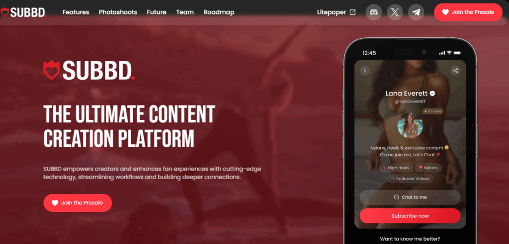 SUBBD ($SUBBD) - AI platforma satura veidošanai un kopienas atlīdzībām