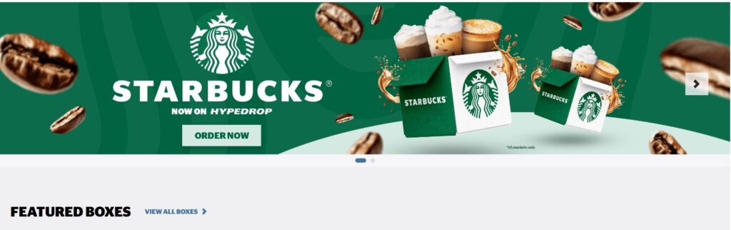 starbucks on hypedrop